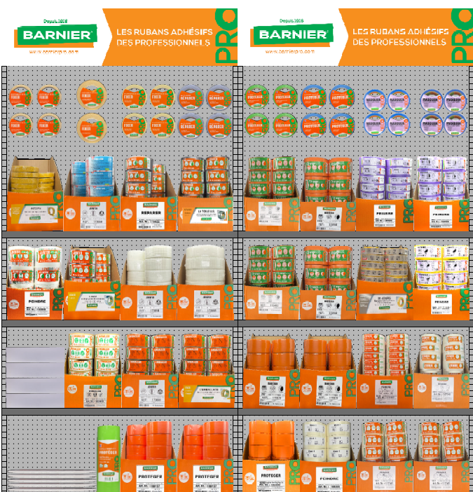 Planogramme merchandising Barnier